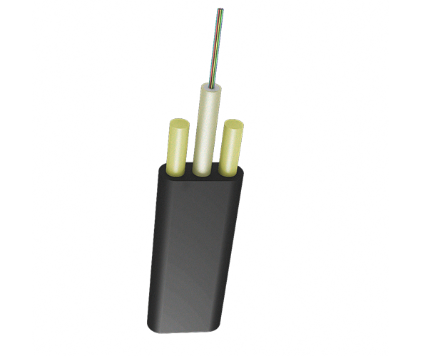 Оптический кабель ОК/Д2-Т-А8-1.2, подвесной плоский, диэлектрический, центральная трубка, 8 ОВ, 1,2 кН