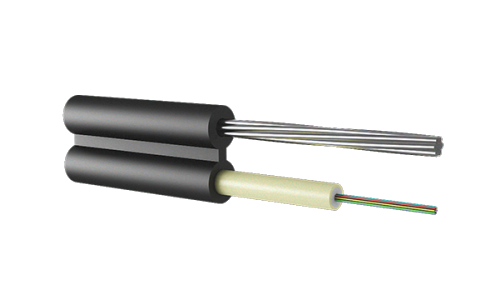 Оптический кабель Подвесной с тросом 24 волокна, 6кН, центральная трубка
