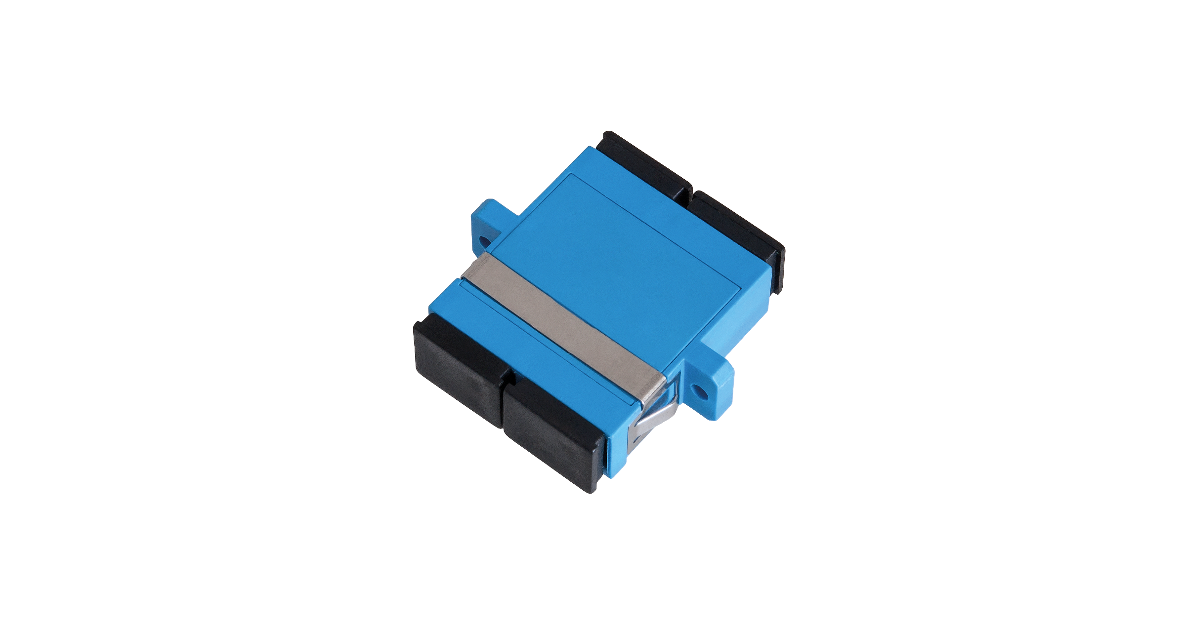 Адаптер NIKOMAX волоконно-оптический, соединительный, одномодовый, SC/UPC-SC/UPC, двойной, пластиковый, синий, уп-ка 2шт.