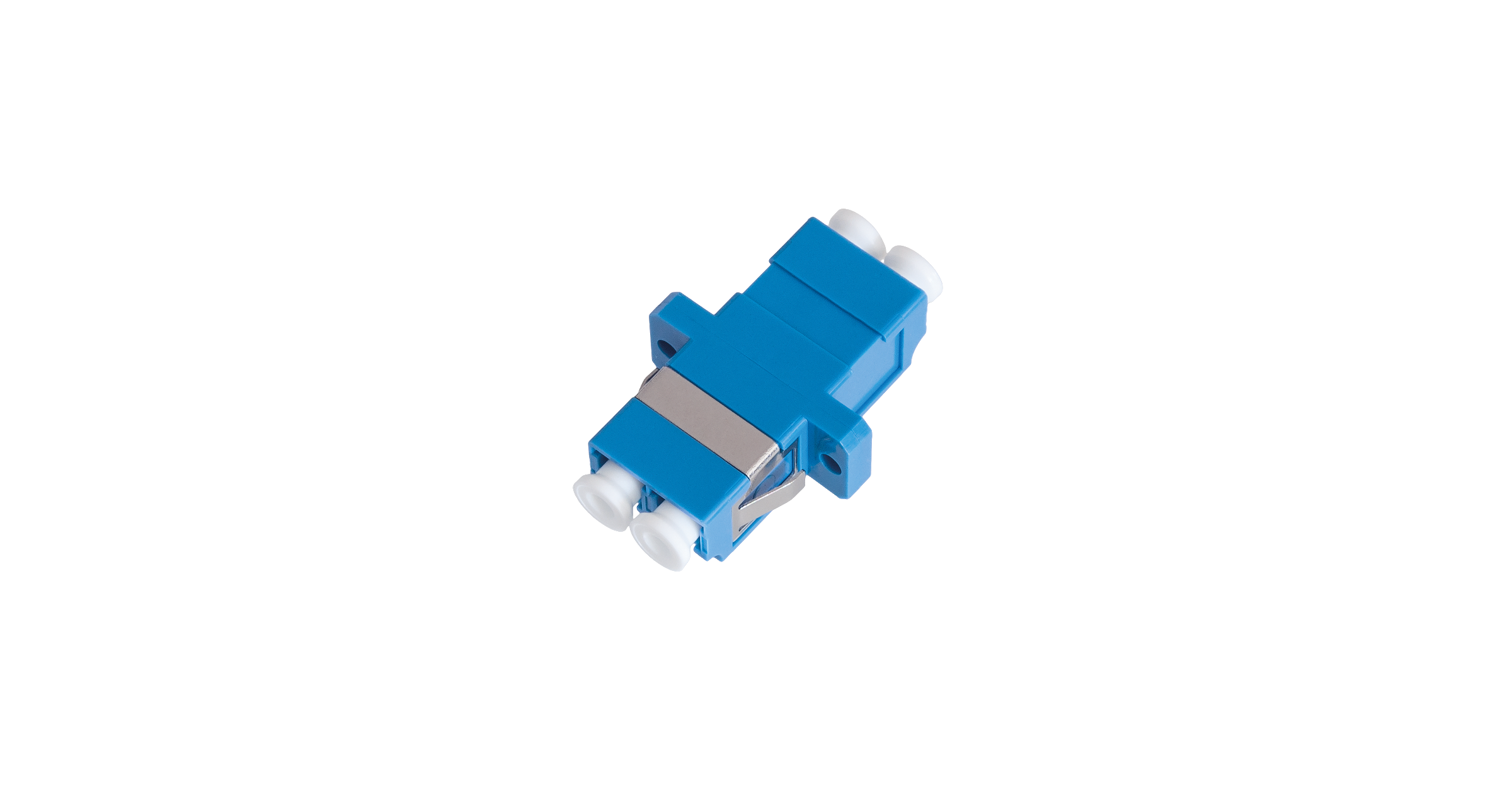 Адаптер NIKOMAX волоконно-оптический, соединительный, одномодовый, LC/UPC-LC/UPC, двойной, пластиковый, синий, уп-ка 2шт.
