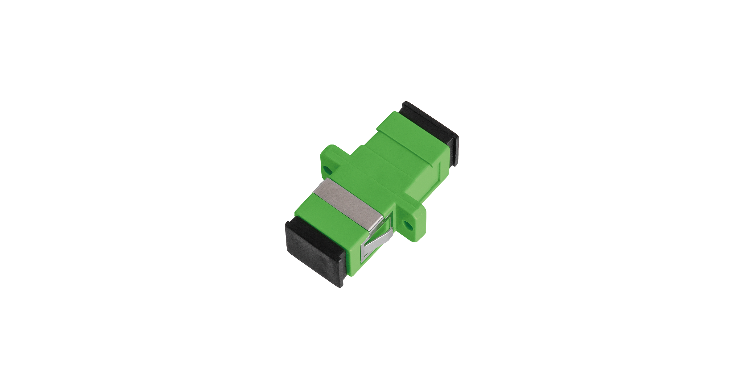 Адаптер NIKOMAX волоконно-оптический, соединительный, одномодовый, SC/APC-SC/APC, одинарный, пластиковый, зеленый, уп-ка 2шт.